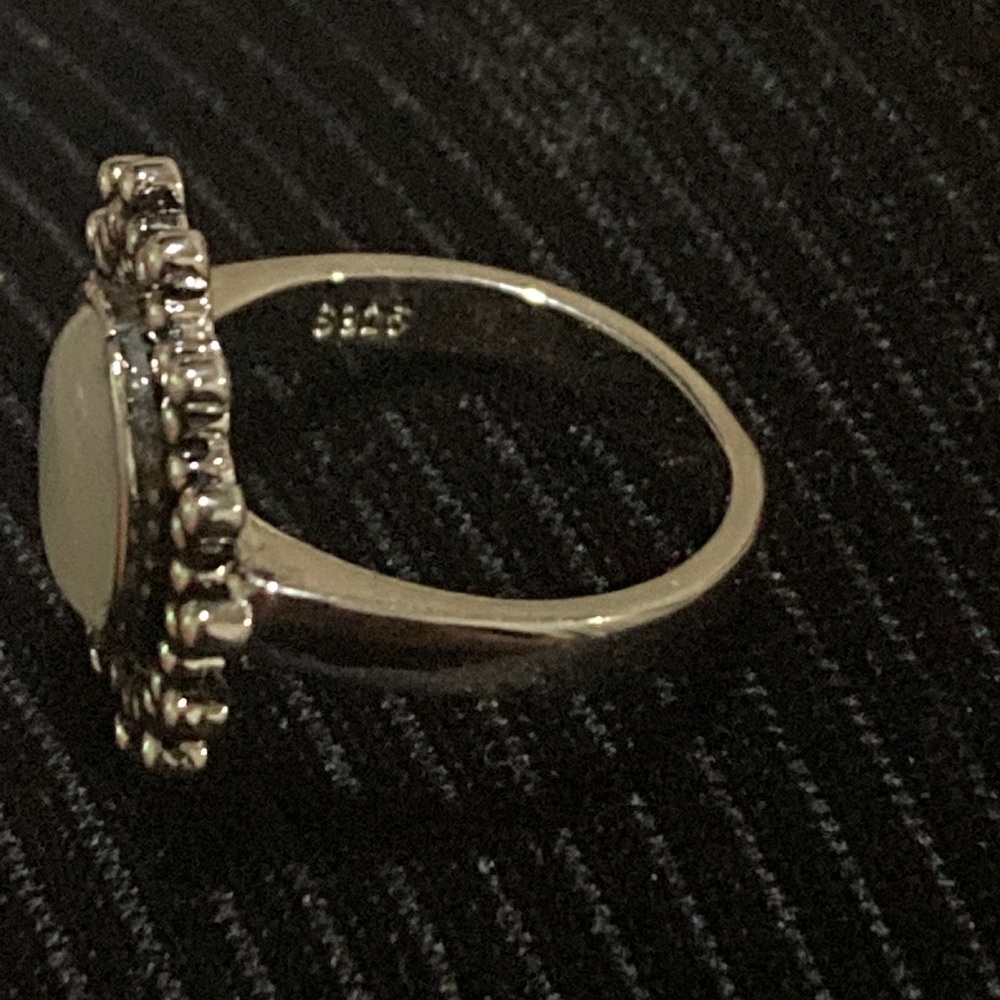 Sterling silver cat eye ring - Picture 3 of 3